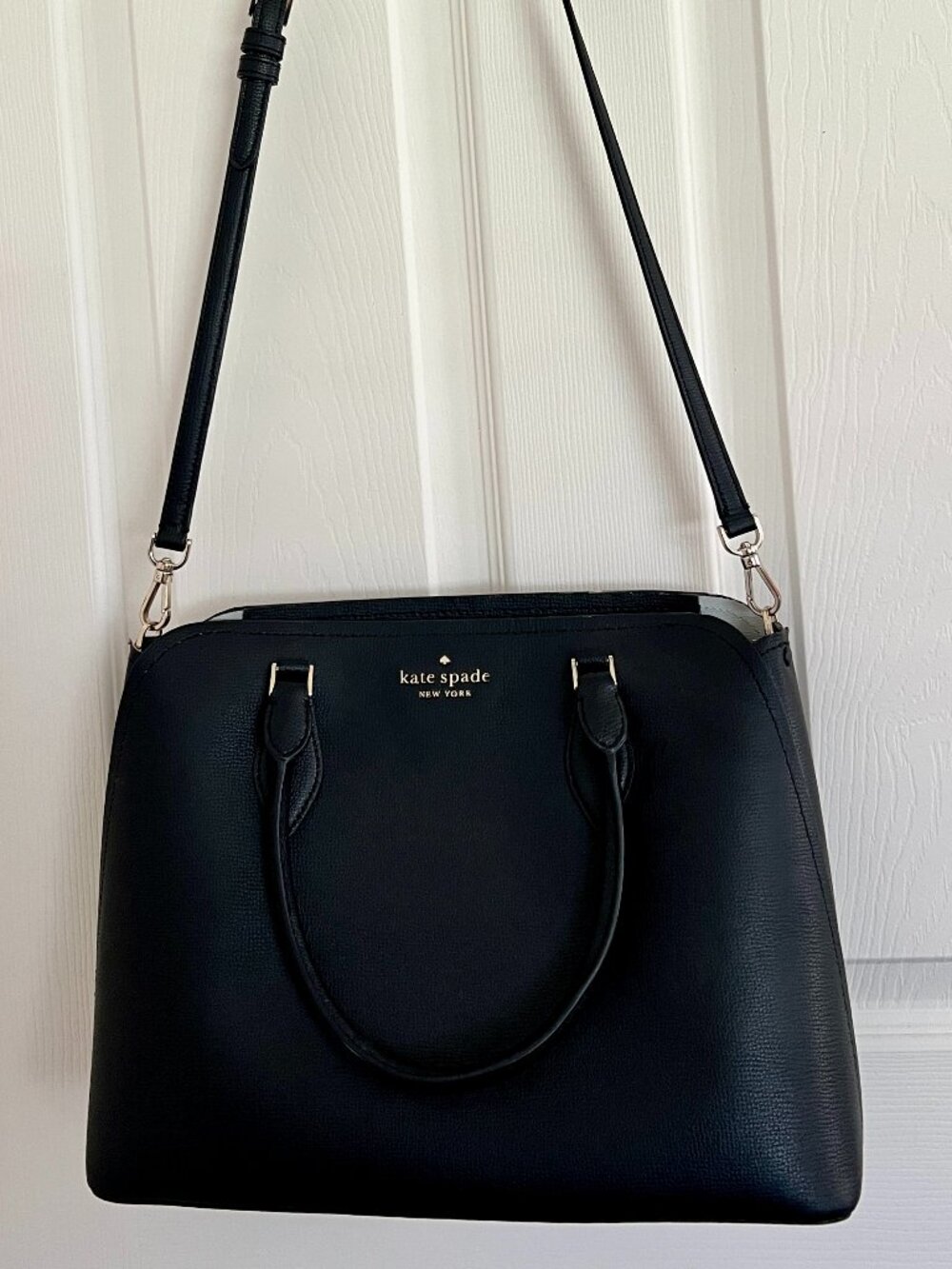 Kate Spade New York Black Leather Medium - Shoulder or Crossbody Tote Purse